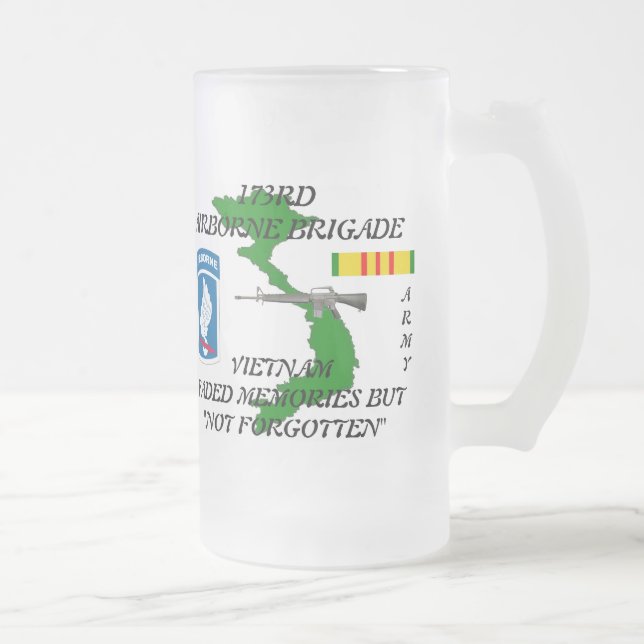 De Cerveja Vidro Jateado 173rd Caneca transportada por via aérea do fosco (Direita)