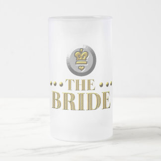 DE CERVEJA VIDRO JATEADO A CANECA ROYALE DA NOIVA
