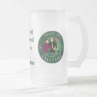 De Cerveja Vidro Jateado Adote uma caneca executiva do fosco