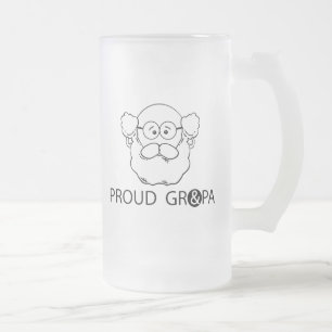 De Cerveja Vidro Jateado Avô Orgulhoso Caneca Geada