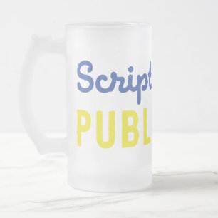 De Cerveja Vidro Jateado Caneca azul/Dourado da publicação dos