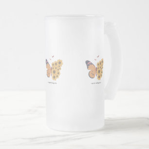 De Cerveja Vidro Jateado Caneca da Borboleta