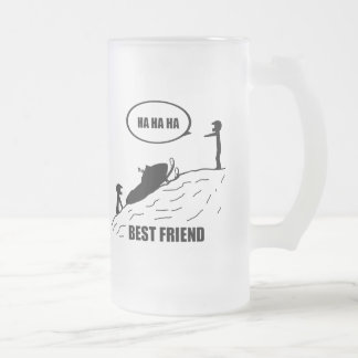 De Cerveja Vidro Jateado Caneca do amigo/melhor amigo