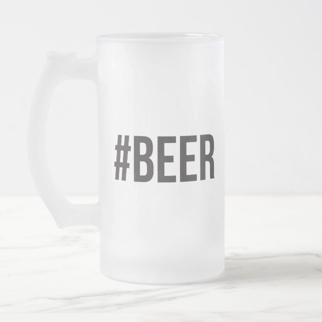 De Cerveja Vidro Jateado Caneca do #Beer (Esquerda)