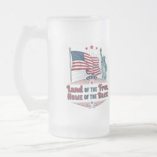 De Cerveja Vidro Jateado Caneca do Dia da Independência - Estátua da Liberd