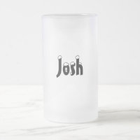 Caneca do Estilo-Fosco do Josh-Nome