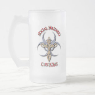 De Cerveja Vidro Jateado caneca do fosco