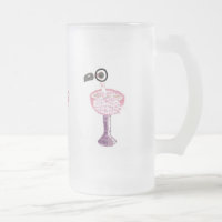 Caneca do fosco do cocktail do flamingo