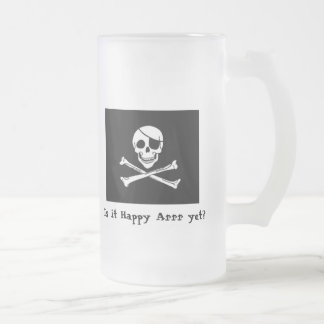 De Cerveja Vidro Jateado Caneca do fosco do costume do happy hour do pirata
