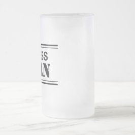 De Cerveja Vidro Jateado Caneca do fosco do homem do chefe