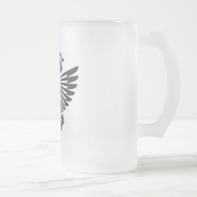 De Cerveja Vidro Jateado Caneca do fosco do pardal (Direita)