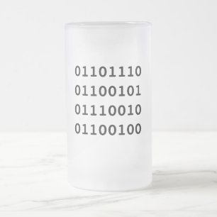 De Cerveja Vidro Jateado caneca do nerd