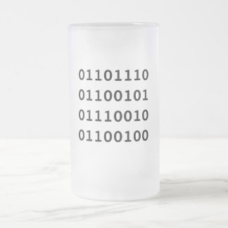 De Cerveja Vidro Jateado caneca do nerd