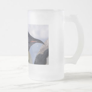 De Cerveja Vidro Jateado Caneca do pinguim