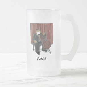 De Cerveja Vidro Jateado Caneca do violoncelo