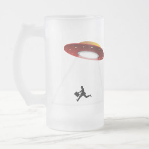 De Cerveja Vidro Jateado Caneca dos estúdios do UFO