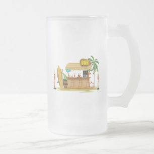De Cerveja Vidro Jateado Caneca Emborrachada Tiki Bar