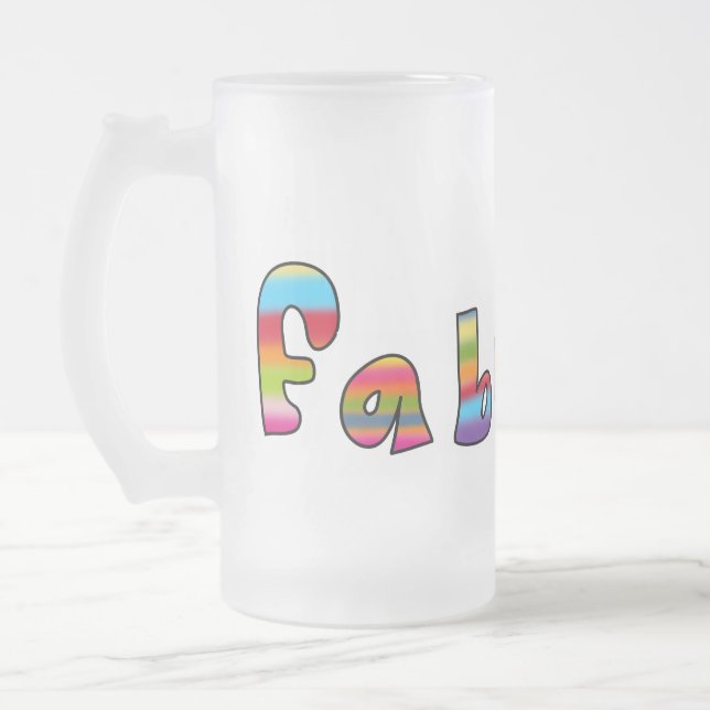 De Cerveja Vidro Jateado Caneca fabulosa (Esquerda)