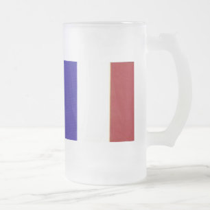 De Cerveja Vidro Jateado Caneca francesa da bandeira