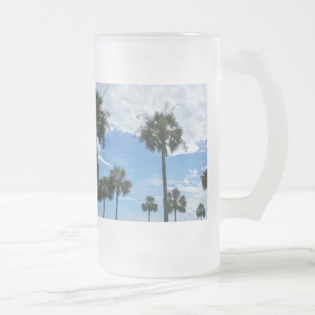 De Cerveja Vidro Jateado Caneca Geada Apenas Palmeiras (Direita)