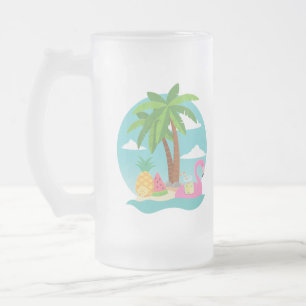 De Cerveja Vidro Jateado Caneca gelada Enjoy Life
