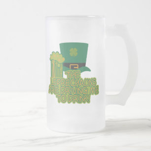 De Cerveja Vidro Jateado Caneca Leprechaun - escolha o estilo
