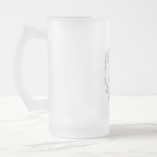 De Cerveja Vidro Jateado Caneca Morgan & Rachelle (Esquerda)