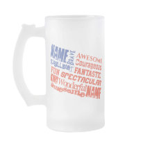 Caneca Personalizada Nome(s) Palavras bandeira EUA