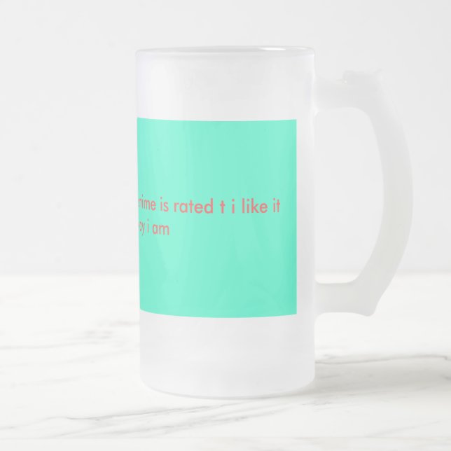 De Cerveja Vidro Jateado caneca pre adolescente do anime (Direita)