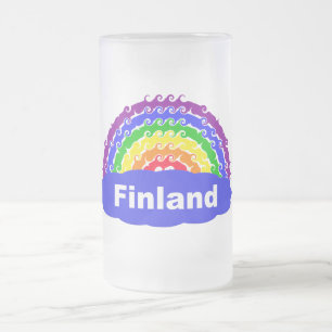 De Cerveja Vidro Jateado Caneca Rainbow Finlândia