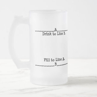 De Cerveja Vidro Jateado Caneca sem fundo