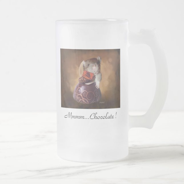 De Cerveja Vidro Jateado … Chocolate Mmmm! Caneca (Direita)