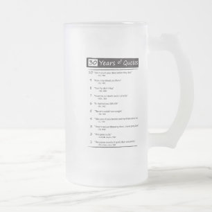 De Cerveja Vidro Jateado citações em uma caneca gelado - personalizada