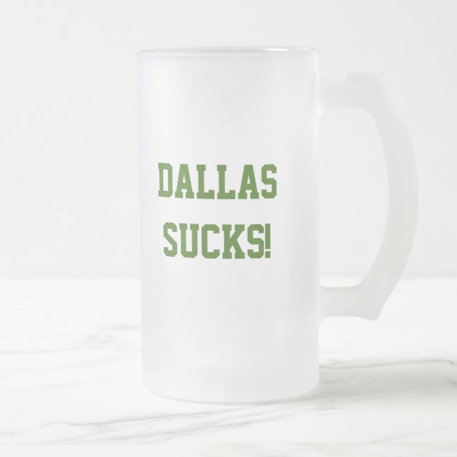 De Cerveja Vidro Jateado Dallas suga! Caneca (Direita)
