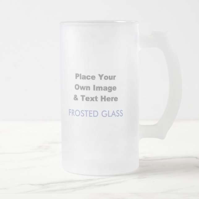 De Cerveja Vidro Jateado Design Sua Própria Caneca (Direita)