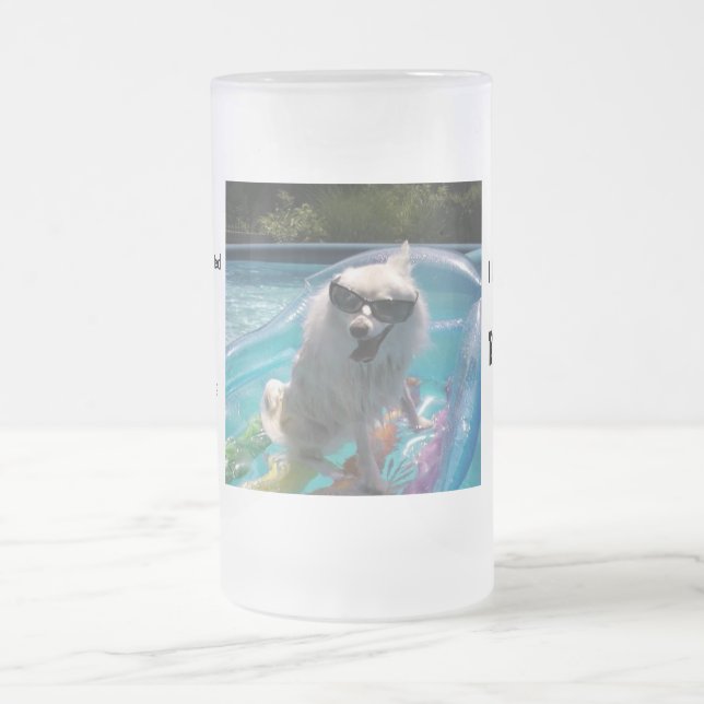 De Cerveja Vidro Jateado Eu vivo para a caneca do verão (Centro)