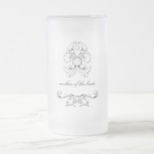 De Cerveja Vidro Jateado mãe 311-Diamond Luxe da caneca da noiva
