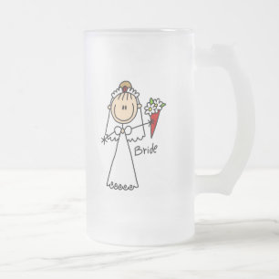 De Cerveja Vidro Jateado Noiva que joga a caneca do buquê