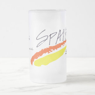 De Cerveja Vidro Jateado O mundo da Espanha patrocina a caneca do fosco