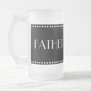 De Cerveja Vidro Jateado Pai da caneca do fosco da noiva