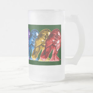 De Cerveja Vidro Jateado Procurarando a caneca do fosco