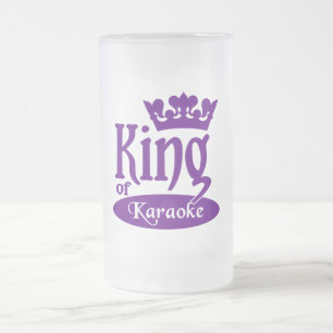 De Cerveja Vidro Jateado Rei da caneca do karaoke - escolha o estilo & a