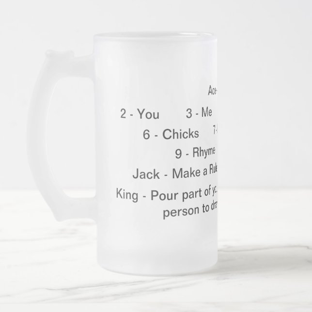 De Cerveja Vidro Jateado Reis Bebendo Jogo Caneca (Esquerda)