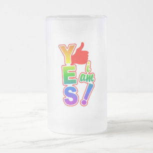 De Cerveja Vidro Jateado Sim, sou caneca - escolha estilo e cor
