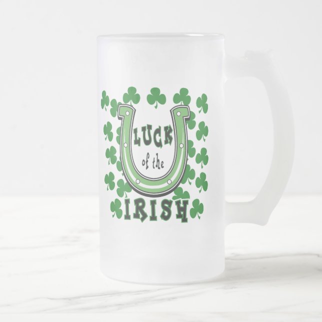 De Cerveja Vidro Jateado Sorte da caneca irlandesa (Direita)
