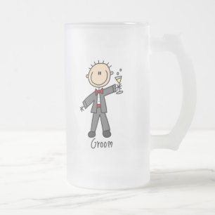 De Cerveja Vidro Jateado Uma bebida para a caneca do noivo