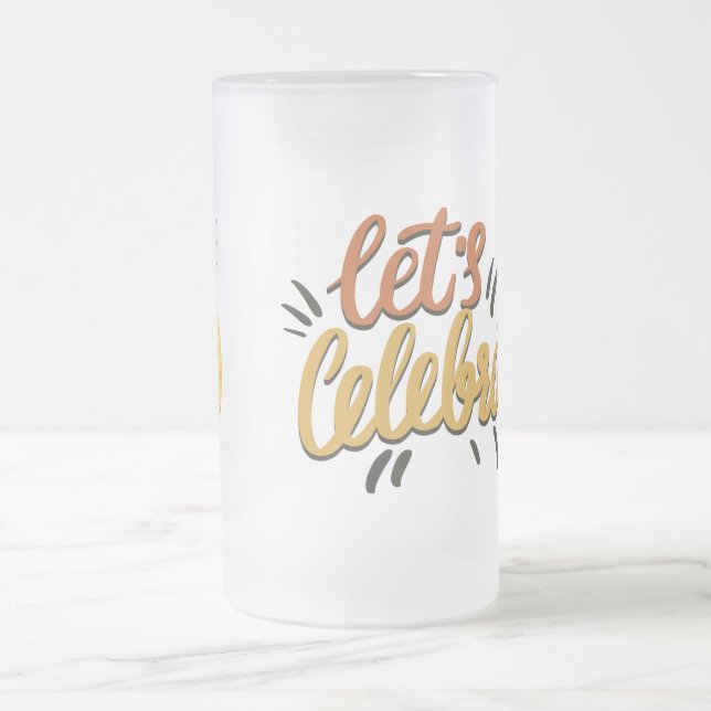 De Cerveja Vidro Jateado Vamos celebrar a caneca do Fosco (Centro)