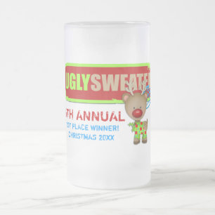 De Cerveja Vidro Jateado Vencedor feio da caneca do partido da camisola do