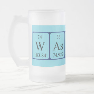 De Cerveja Vidro Jateado Wassup mesa periódica caneca gelada
