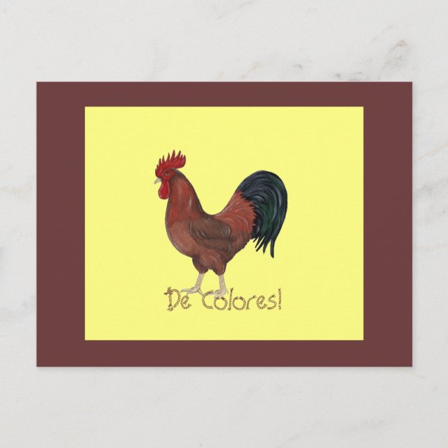 De Colores! Cartão (Frente)